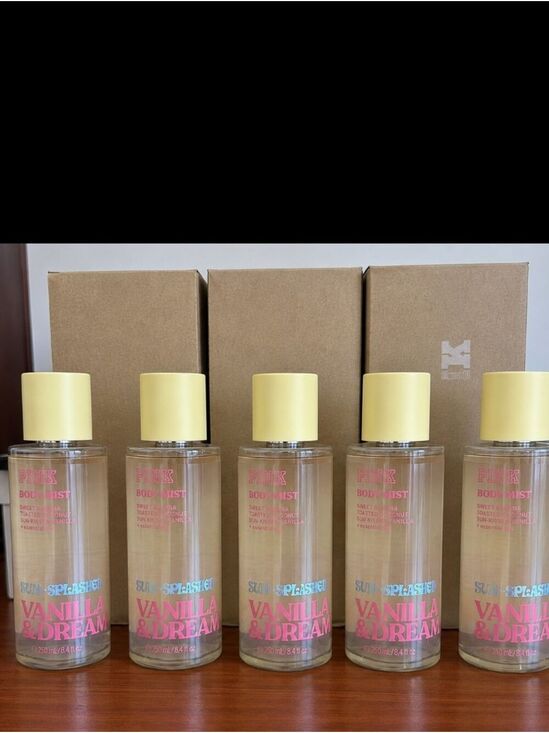 Other - New Victoria's Secret PINK body mist in Sun-Splashed Vanilla & Dream 5 bottles.